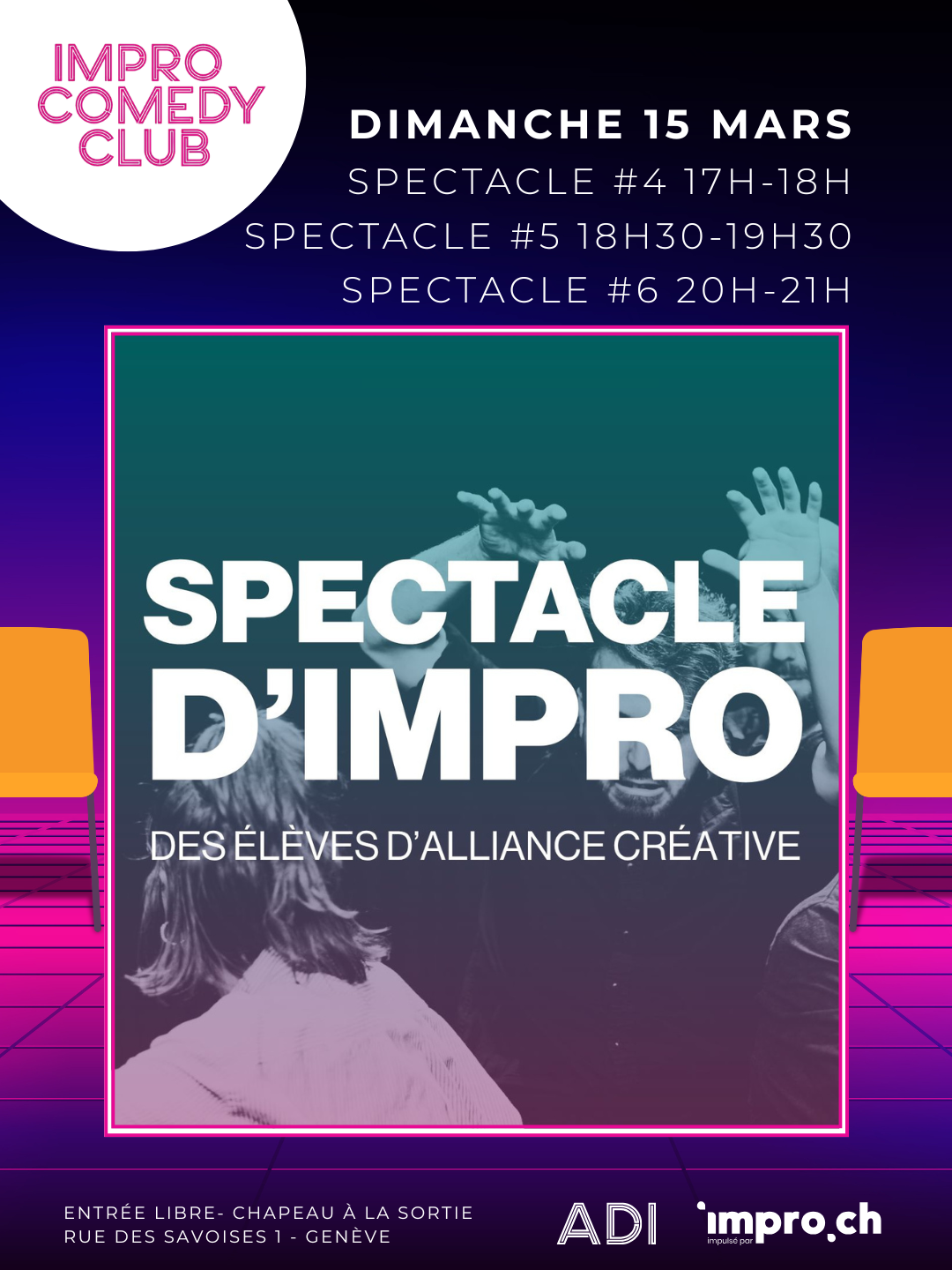 Spectacle d’impro des élèves d’Alliance Créative